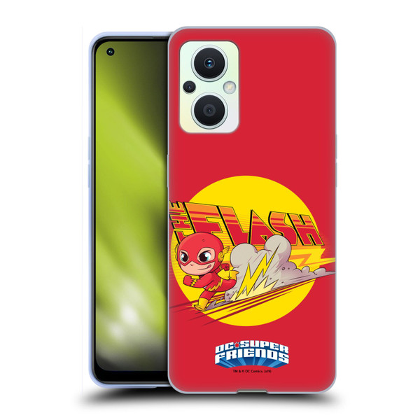 Super Friends DC Comics Toddlers Composed Art The Flash Soft Gel Case for OPPO Reno8 Lite