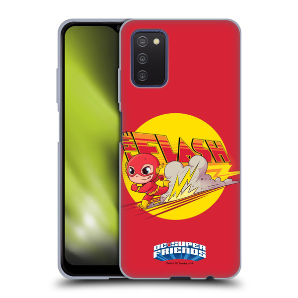 Super Friends DC Comics Toddlers Composed Art The Flash Soft Gel Case for Samsung Galaxy A03s (2021)