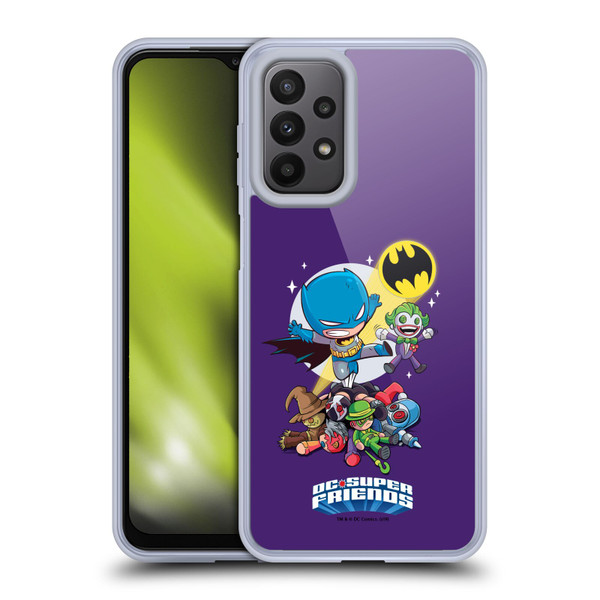 Super Friends DC Comics Toddlers Composed Art Batman Soft Gel Case for Samsung Galaxy A23 / 5G (2022)