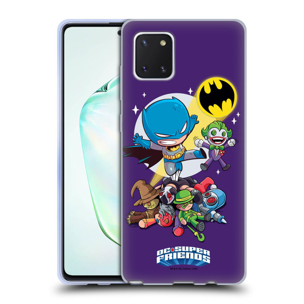 Super Friends DC Comics Toddlers Composed Art Batman Soft Gel Case for Samsung Galaxy Note10 Lite