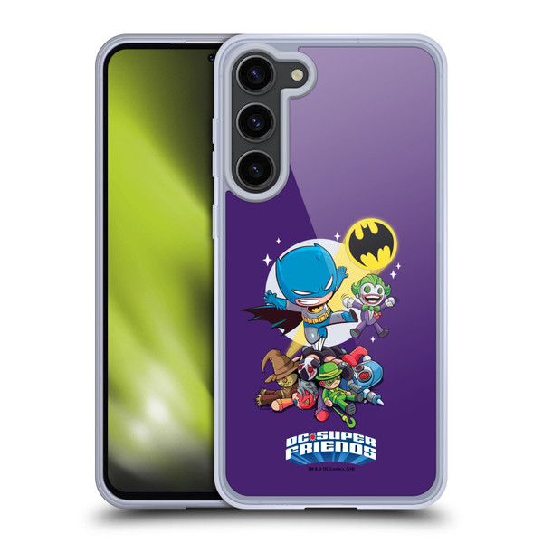 Super Friends DC Comics Toddlers Composed Art Batman Soft Gel Case for Samsung Galaxy S23+ 5G