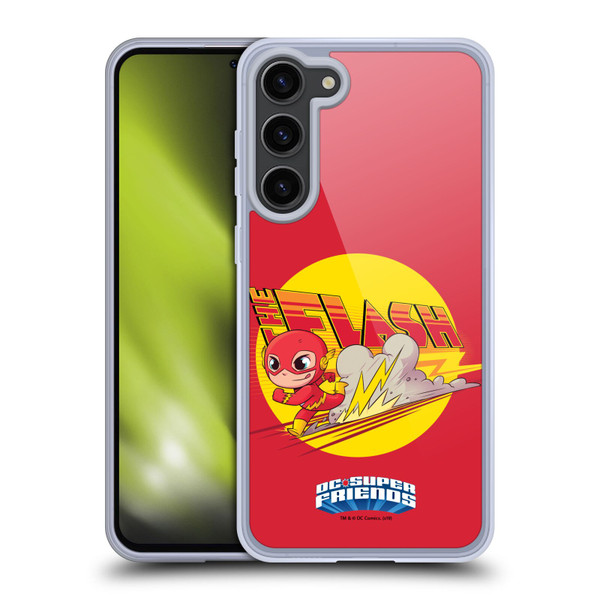Super Friends DC Comics Toddlers Composed Art The Flash Soft Gel Case for Samsung Galaxy S23+ 5G