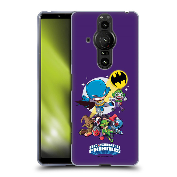 Super Friends DC Comics Toddlers Composed Art Batman Soft Gel Case for Sony Xperia Pro-I
