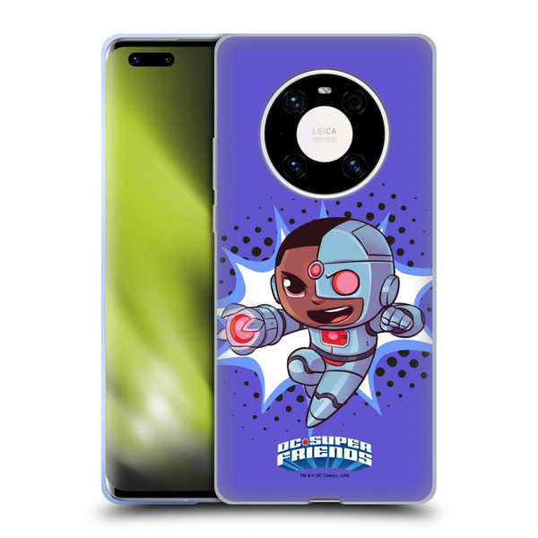 Super Friends DC Comics Toddlers 1 Cyborg Soft Gel Case for Huawei Mate 40 Pro 5G