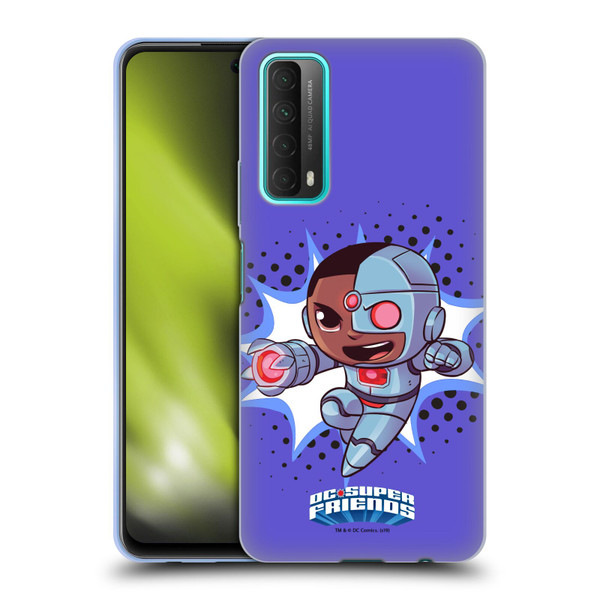 Super Friends DC Comics Toddlers 1 Cyborg Soft Gel Case for Huawei P Smart (2021)