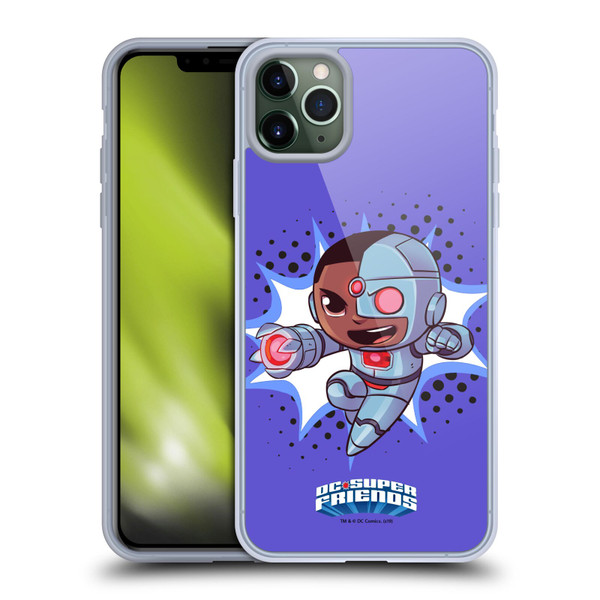 Super Friends DC Comics Toddlers 1 Cyborg Soft Gel Case for Apple iPhone 11 Pro Max