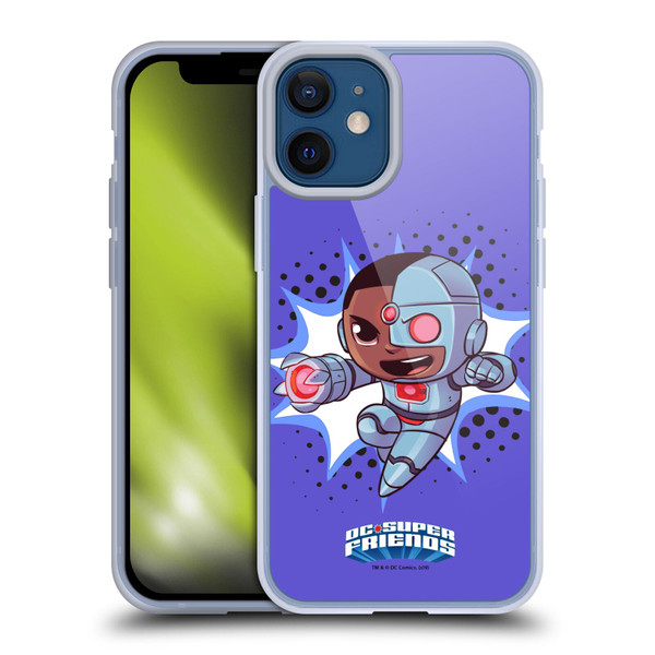 Super Friends DC Comics Toddlers 1 Cyborg Soft Gel Case for Apple iPhone 12 Mini
