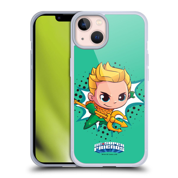 Super Friends DC Comics Toddlers 1 Aquaman Soft Gel Case for Apple iPhone 13