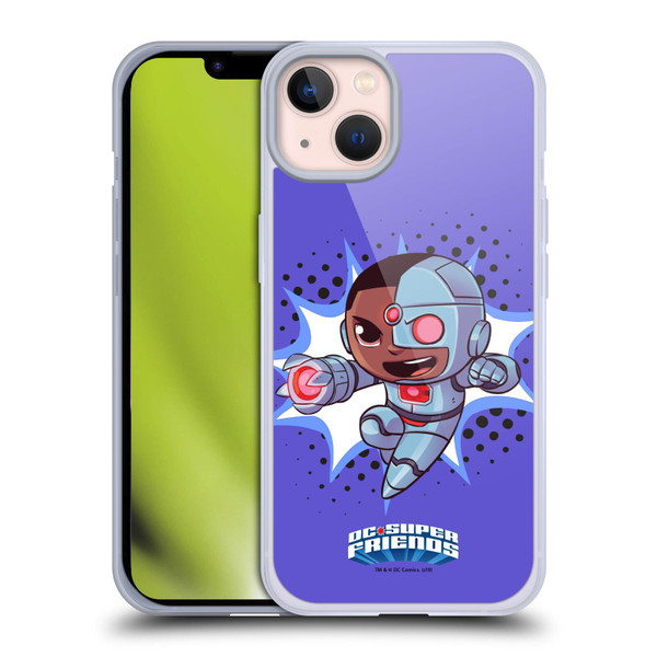 Super Friends DC Comics Toddlers 1 Cyborg Soft Gel Case for Apple iPhone 13
