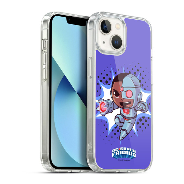Super Friends DC Comics Toddlers 1 Cyborg Soft Gel Case for Apple iPhone 13
