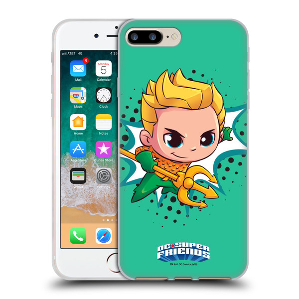 Super Friends DC Comics Toddlers 1 Aquaman Soft Gel Case for Apple iPhone 7 Plus / iPhone 8 Plus