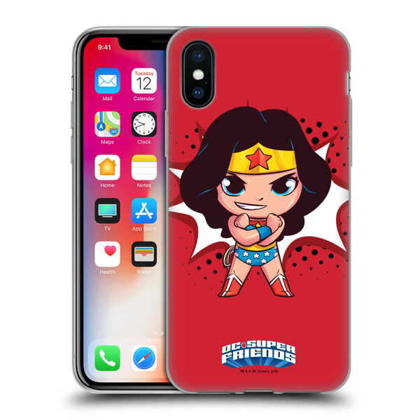 Super Friends DC Comics Toddlers 1 Wonder Woman Soft Gel Case for Apple iPhone X / iPhone XS