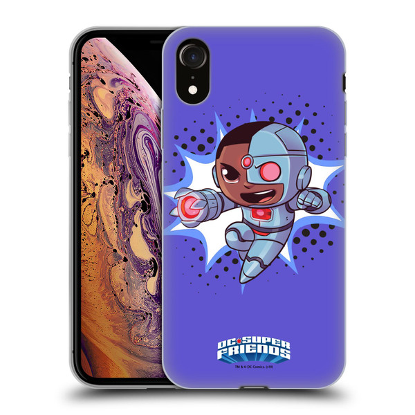 Super Friends DC Comics Toddlers 1 Cyborg Soft Gel Case for Apple iPhone XR