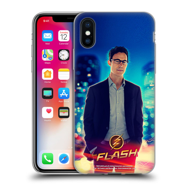 The Flash TV Series Character Art Harrison Wells Soft Gel Case for Apple iPhone X / iPhone XS