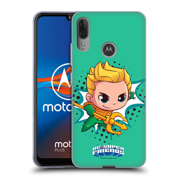 Super Friends DC Comics Toddlers 1 Aquaman Soft Gel Case for Motorola Moto E6 Plus