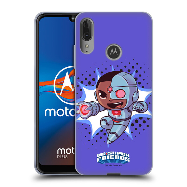 Super Friends DC Comics Toddlers 1 Cyborg Soft Gel Case for Motorola Moto E6 Plus