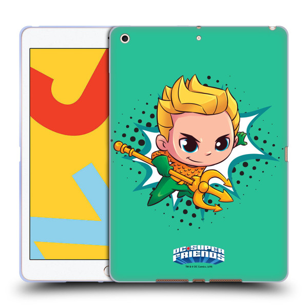 Super Friends DC Comics Toddlers 1 Aquaman Soft Gel Case for Apple iPad 10.2 2019/2020/2021