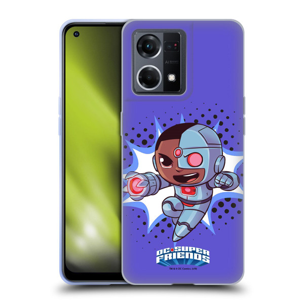Super Friends DC Comics Toddlers 1 Cyborg Soft Gel Case for OPPO Reno8 4G