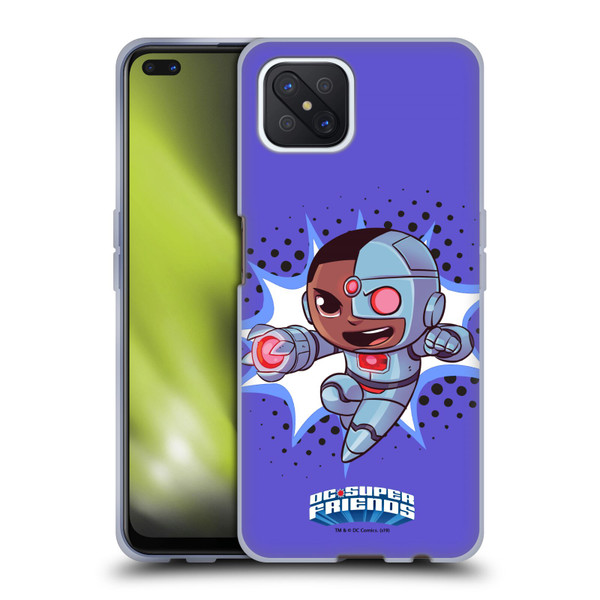 Super Friends DC Comics Toddlers 1 Cyborg Soft Gel Case for OPPO Reno4 Z 5G