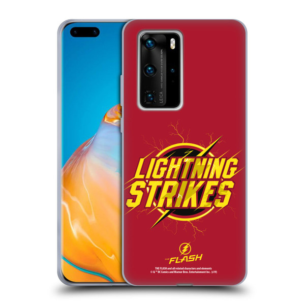 The Flash TV Series Graphics Lightning Strikes Soft Gel Case for Huawei P40 Pro / P40 Pro Plus 5G