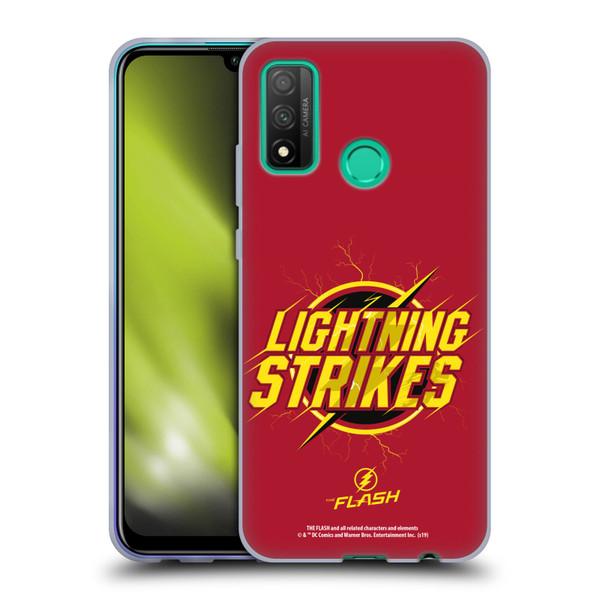 The Flash TV Series Graphics Lightning Strikes Soft Gel Case for Huawei P Smart (2020)