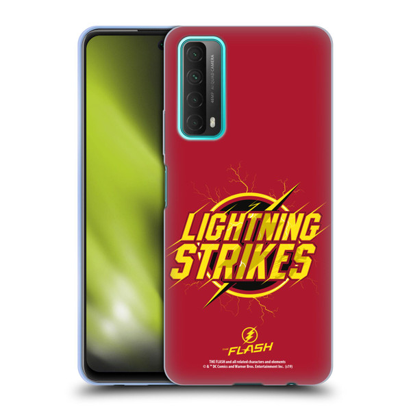 The Flash TV Series Graphics Lightning Strikes Soft Gel Case for Huawei P Smart (2021)