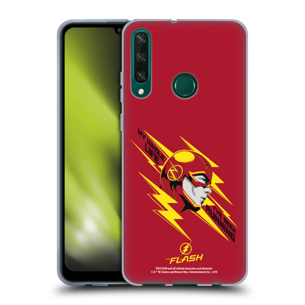 The Flash TV Series Graphics Barry Head Soft Gel Case for Huawei Y6p