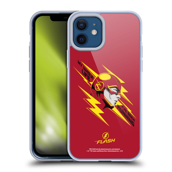 The Flash TV Series Graphics Barry Head Soft Gel Case for Apple iPhone 12 / iPhone 12 Pro