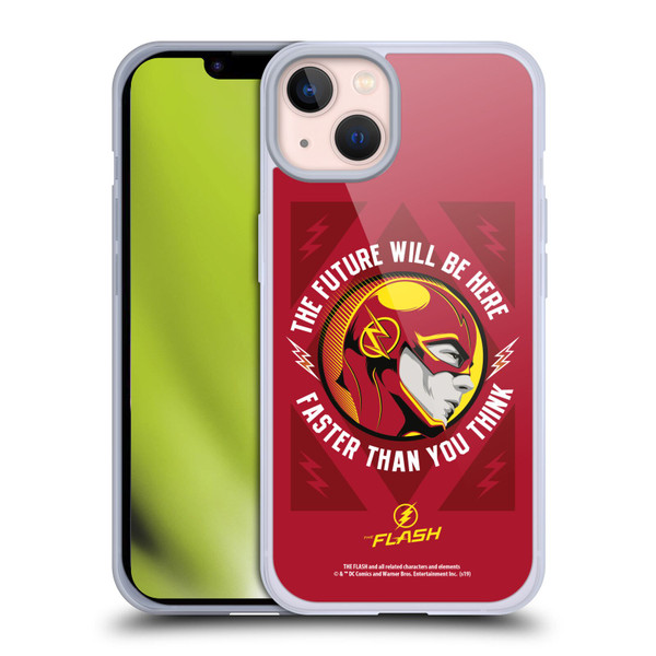 The Flash TV Series Graphics Barry Faster Soft Gel Case for Apple iPhone 13