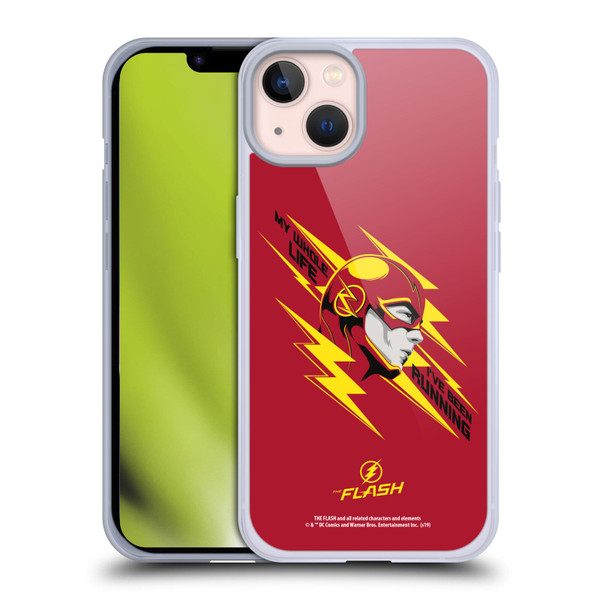 The Flash TV Series Graphics Barry Head Soft Gel Case for Apple iPhone 13