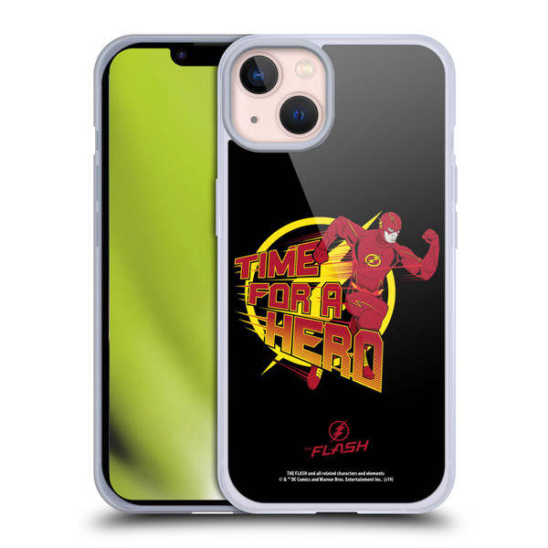 The Flash TV Series Graphics Barry Hero Soft Gel Case for Apple iPhone 13