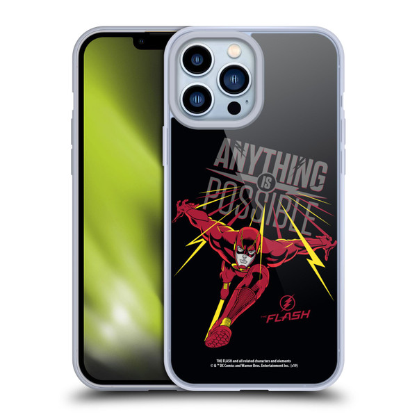 The Flash TV Series Graphics Barry Anything Is Possible Soft Gel Case for Apple iPhone 13 Pro Max & MagSafe
