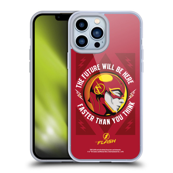 The Flash TV Series Graphics Barry Faster Soft Gel Case for Apple iPhone 13 Pro Max & MagSafe
