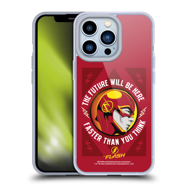 The Flash TV Series Graphics Barry Faster Soft Gel Case for Apple iPhone 13 Pro & MagSafe