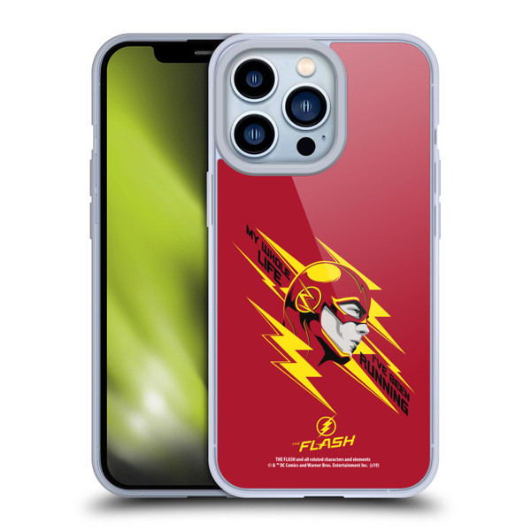 The Flash TV Series Graphics Barry Head Soft Gel Case for Apple iPhone 13 Pro & MagSafe