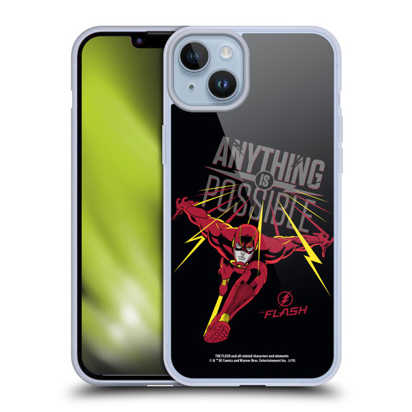 The Flash TV Series Graphics Barry Anything Is Possible Soft Gel Case for Apple iPhone 14 Plus & MagSafe