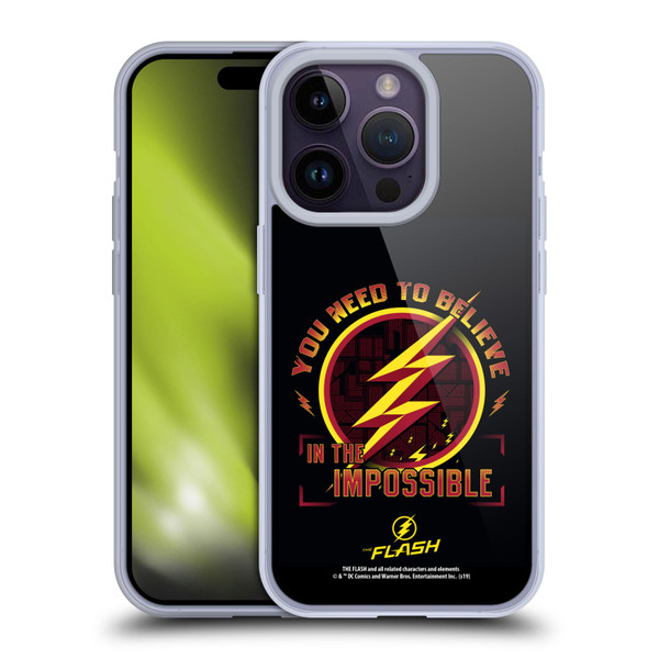 The Flash TV Series Graphics Believe Soft Gel Case for Apple iPhone 14 Pro & MagSafe