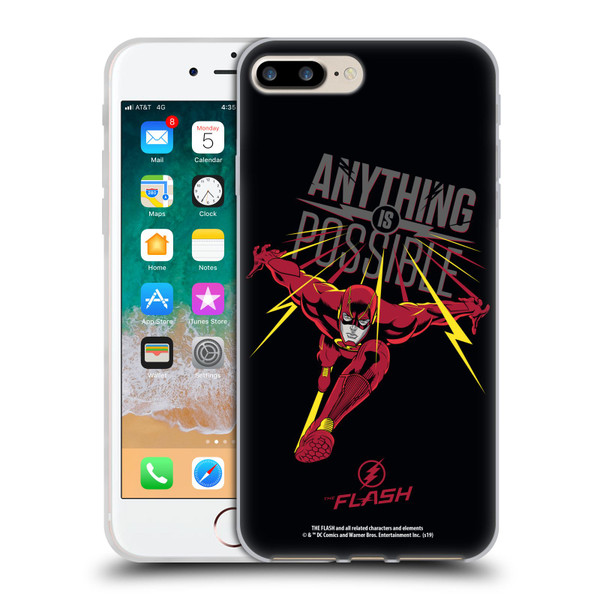The Flash TV Series Graphics Barry Anything Is Possible Soft Gel Case for Apple iPhone 7 Plus / iPhone 8 Plus