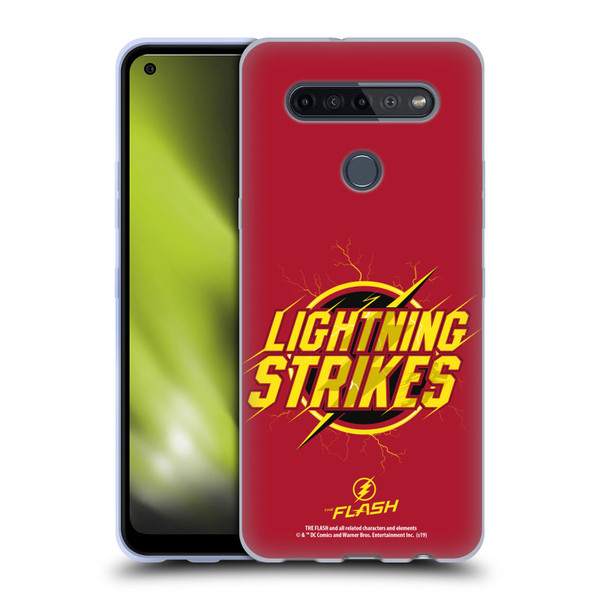 The Flash TV Series Graphics Lightning Strikes Soft Gel Case for LG K51S
