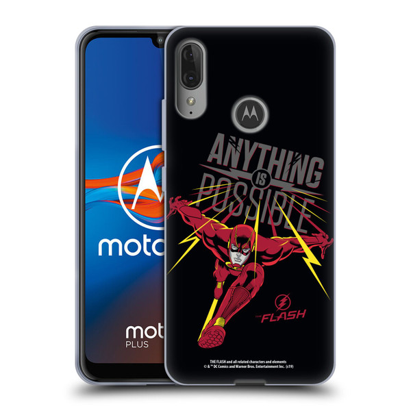 The Flash TV Series Graphics Barry Anything Is Possible Soft Gel Case for Motorola Moto E6 Plus