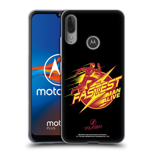 The Flash TV Series Graphics Barry Fastest Man Alive Soft Gel Case for Motorola Moto E6 Plus