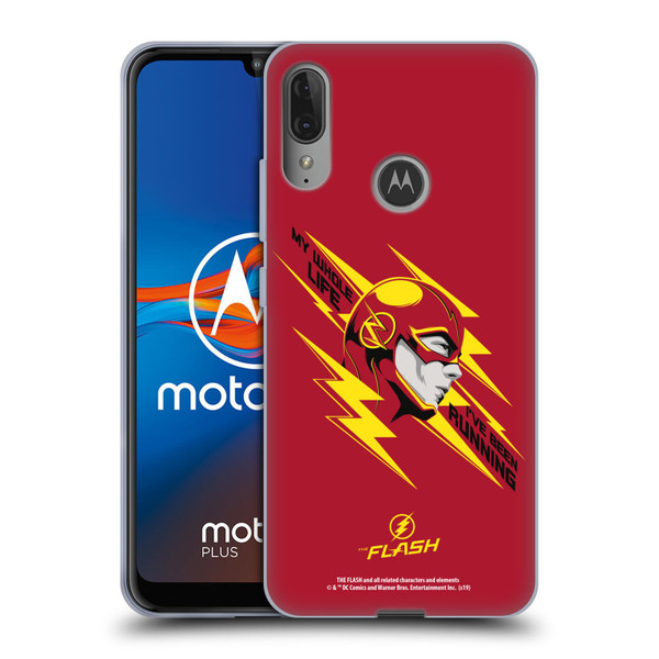 The Flash TV Series Graphics Barry Head Soft Gel Case for Motorola Moto E6 Plus