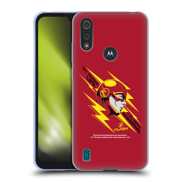 The Flash TV Series Graphics Barry Head Soft Gel Case for Motorola Moto E6s (2020)