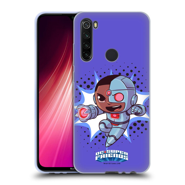 Super Friends DC Comics Toddlers 1 Cyborg Soft Gel Case for Xiaomi Redmi Note 8T