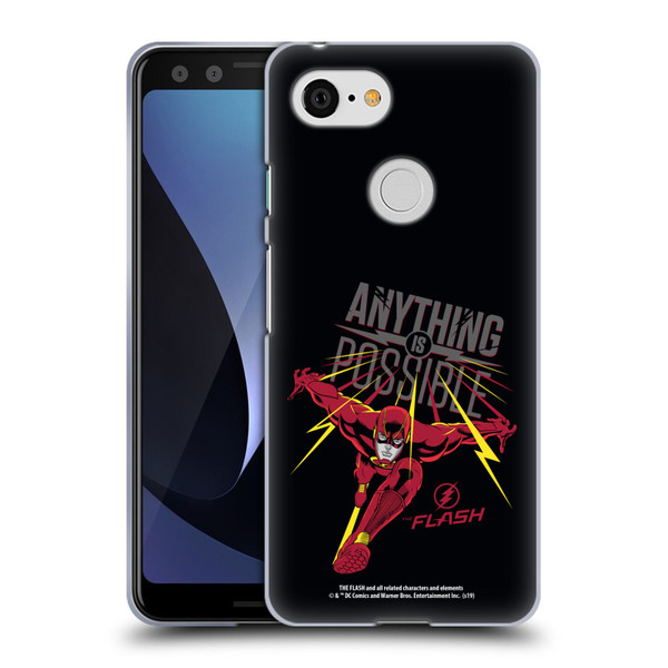 The Flash TV Series Graphics Barry Anything Is Possible Soft Gel Case for Google Pixel 3