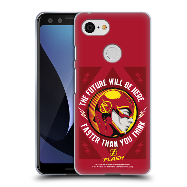 The Flash TV Series Graphics Barry Faster Soft Gel Case for Google Pixel 3