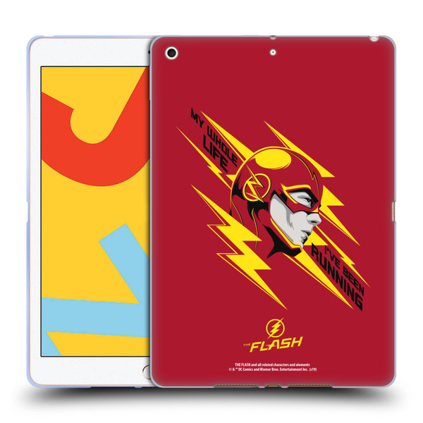 The Flash TV Series Graphics Barry Head Soft Gel Case for Apple iPad 10.2 2019/2020/2021