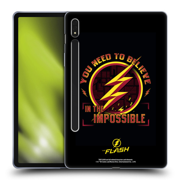 The Flash TV Series Graphics Believe Soft Gel Case for Samsung Galaxy Tab S8