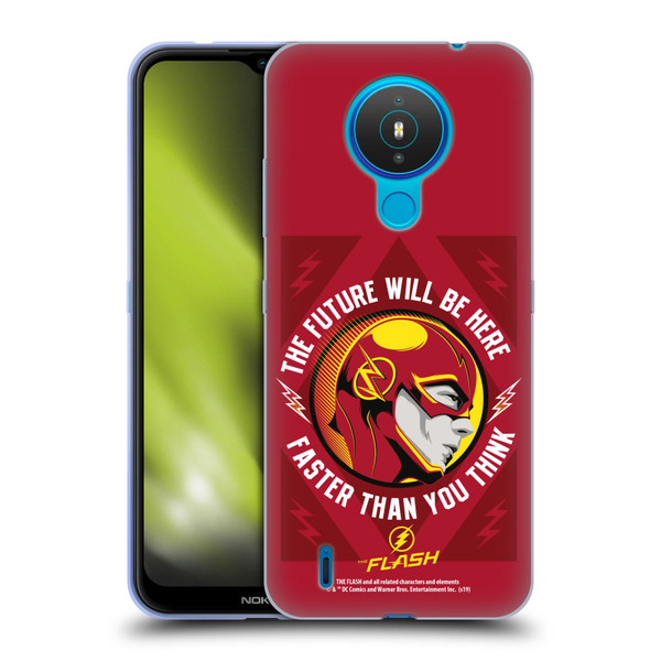 The Flash TV Series Graphics Barry Faster Soft Gel Case for Nokia 1.4