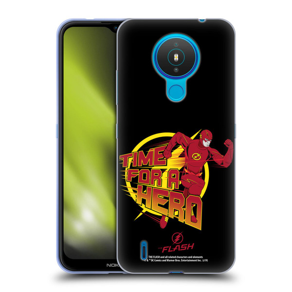 The Flash TV Series Graphics Barry Hero Soft Gel Case for Nokia 1.4